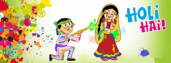 happy holi facebook cover pics