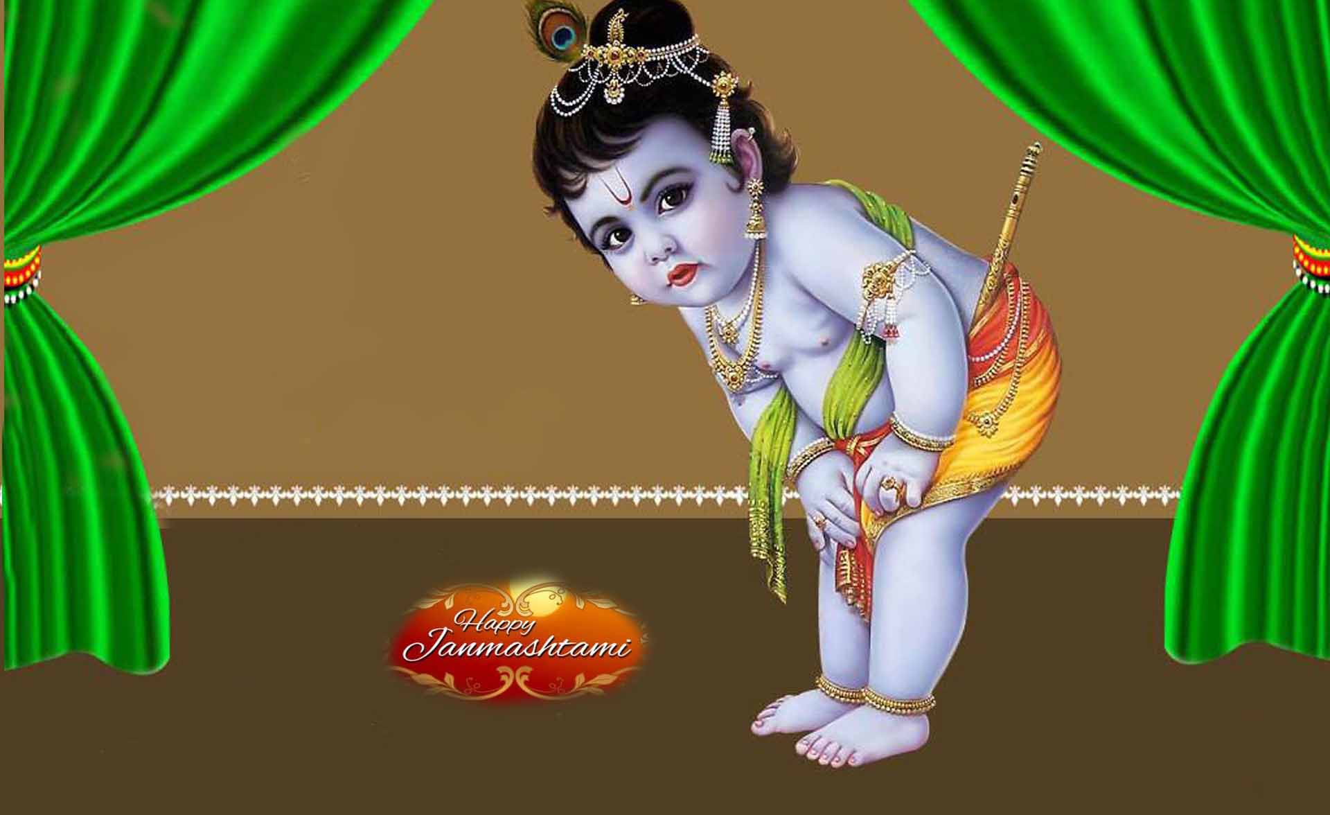 Happy Krishna Janmashtami HD Cover Picture for Facebook & Google Plus